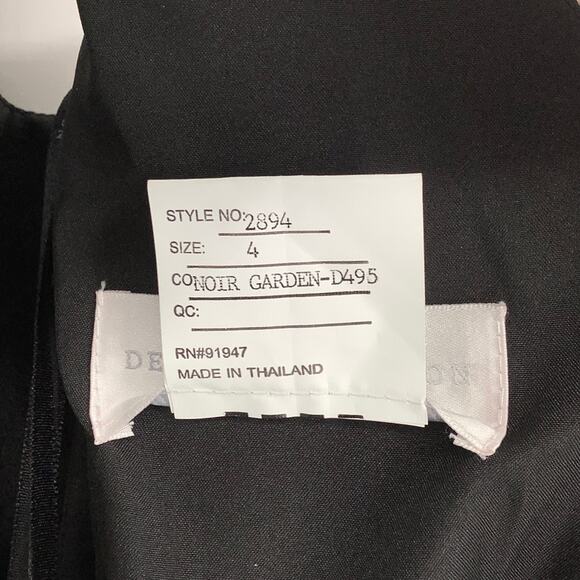 NEW! Dessy Collection Size 4 Floral Maxi Dress w/ Front Slit $273 msrp J3-11 - Picture 6 of 11